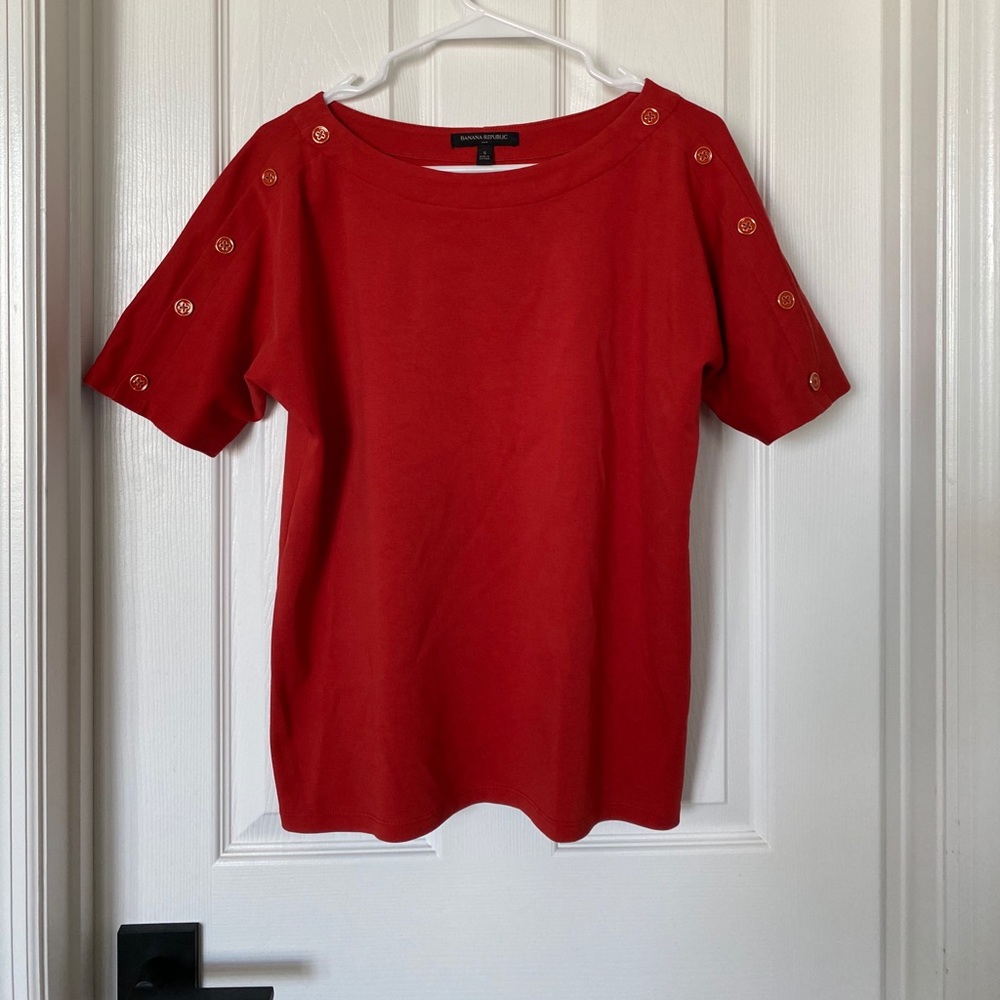 Banana Republic Red Blouse
